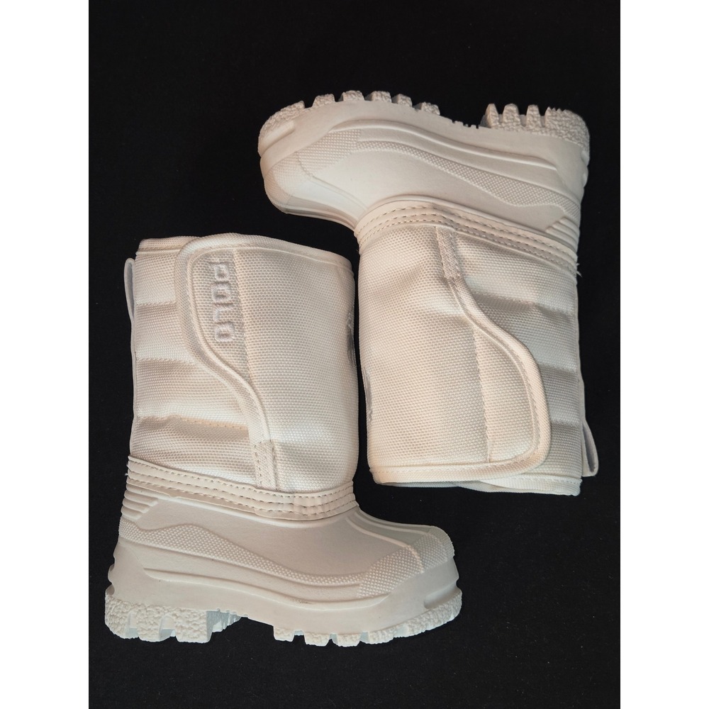 Polo Ralph Lauren Kids White Puffer Snow Boots Size 4 Toddler EUR 19